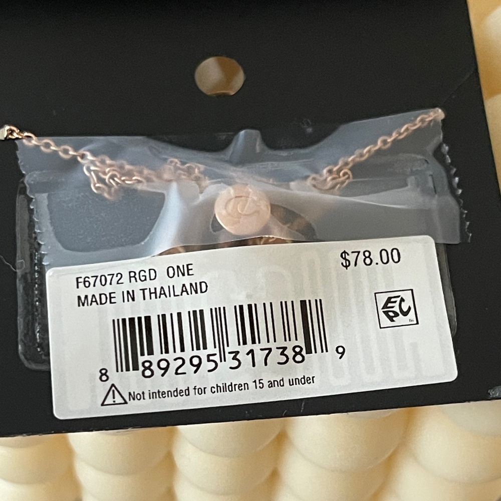 COACH Open Circle Slider Bracelet In Rose Gold - Picture 11 of 16